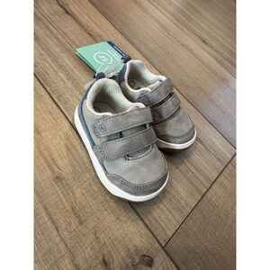 Surprize Stride Rite Baby Boy Gray Chase Sneakers Shoes sz 3
